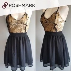 Black and Gold Dress from Foreign Exchange